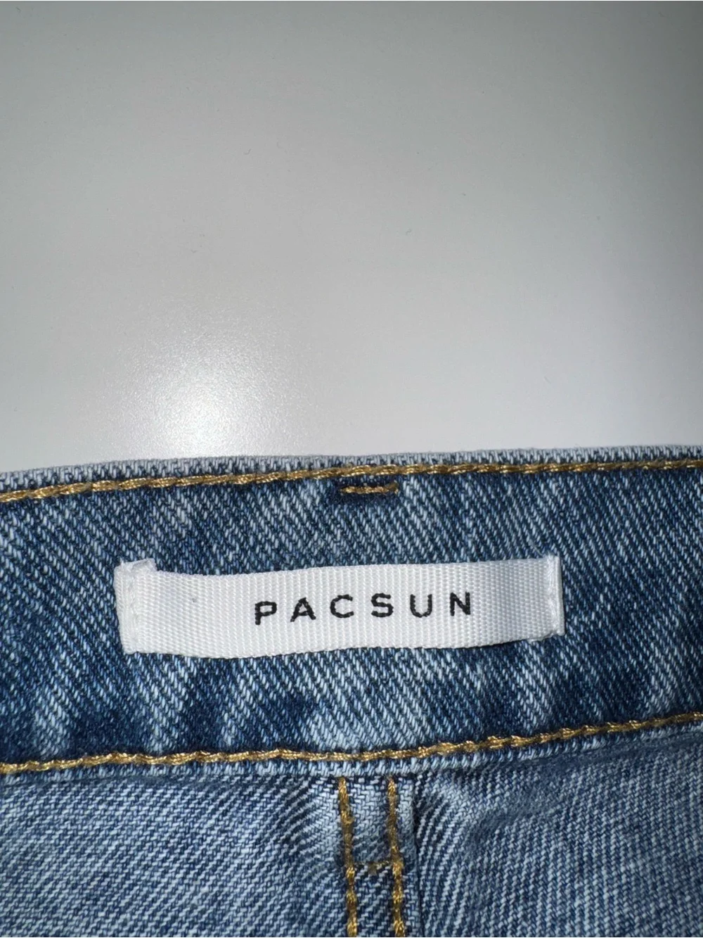 PacSun Distressed Denim Shorts - Blue